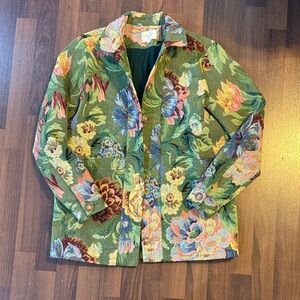 Sezane brocade Multicolor Floral jacket